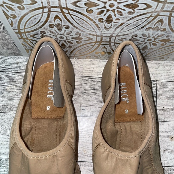 Bloch flex tan leather slip on Dance shoes women size 8 - Picture 4 of 7